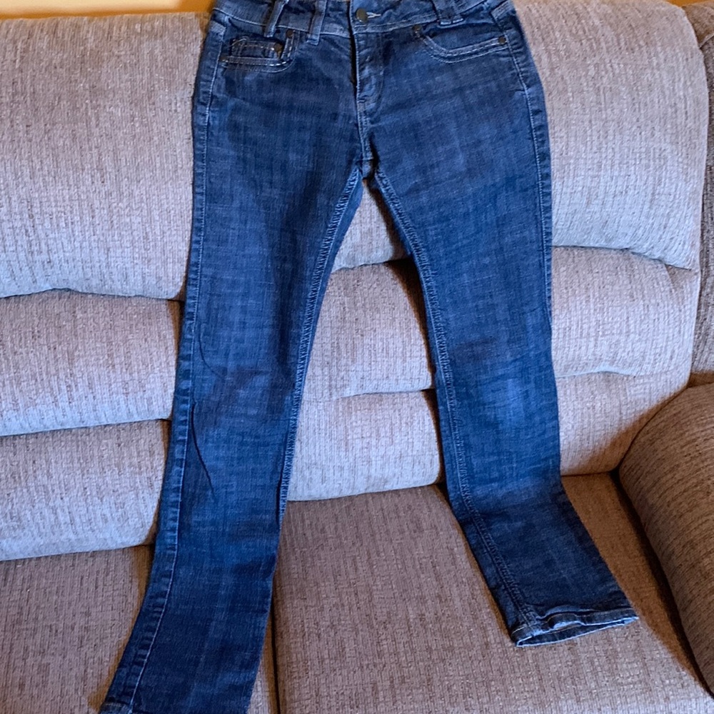 PROMOD low rise Skinny jean size EU38, detailing on pockets,textured indigo jean